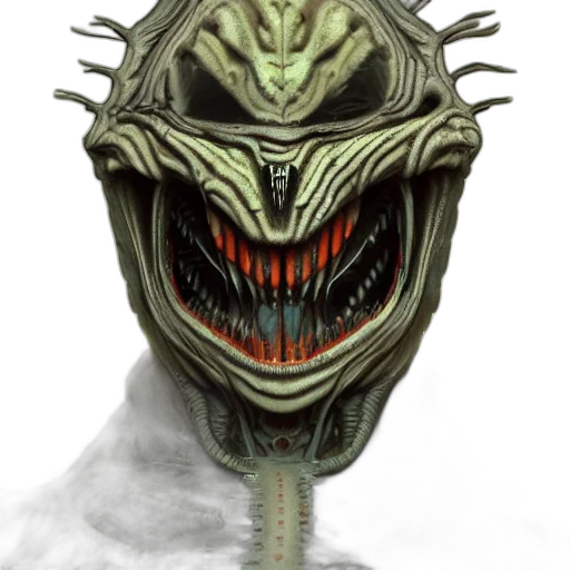 mask, creature, dragon, face transparent PNG cut-out