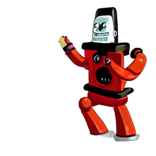 robot, staff, 3d render, concept art transparent PNG cut-out