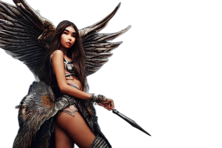 dragon, sword, weapon, fantasy art, concept art, photorealistic, wide, shot transparent PNG cut-out
