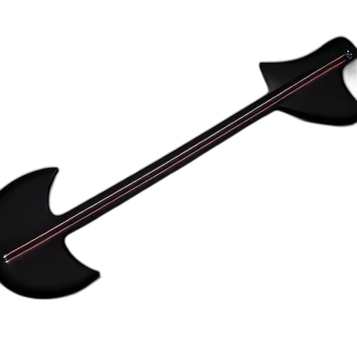 staff, weapon, sword, umbrella, render, matte, black, rounded transparent PNG cut-out