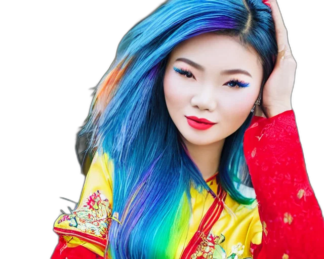 hair, face, jacket, dress transparent PNG cut-out