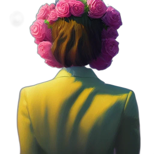 flower, crown, dress, jacket transparent PNG cut-out