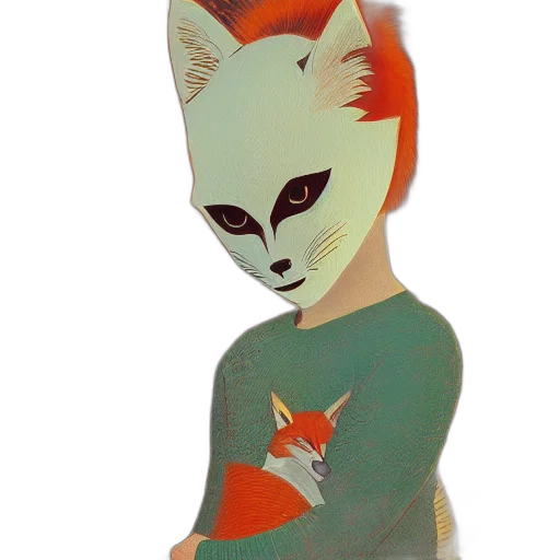 mask, animal, staff, creature transparent PNG cut-out