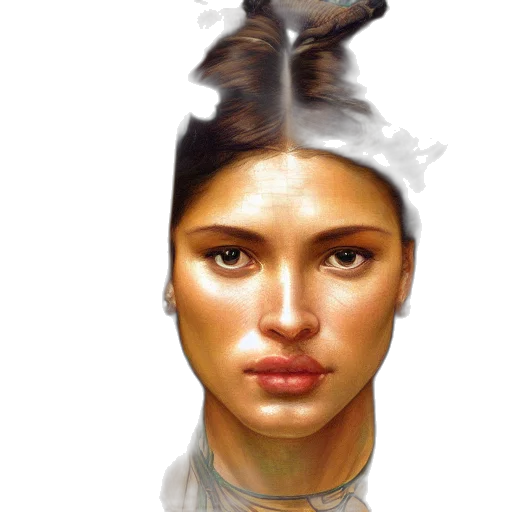 face, hat, hair, mask transparent PNG cut-out