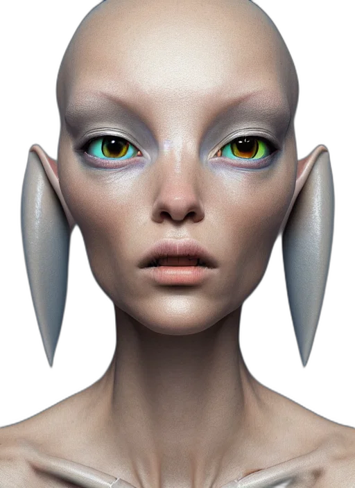 face, mask, creature, robot, concept art, 3d render, photorealistic, fantasy art transparent PNG cut-out