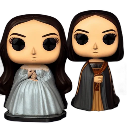3d render, mona, lisa, funko transparent PNG cut-out