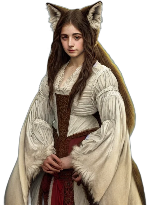 dress, face, crown, jacket, fantasy art, photorealistic, concept art, oil painting transparent PNG cut-out
