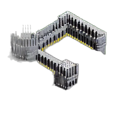 crown, robot, weapon, building, pixel art, 3d render, fortress, letters transparent PNG cut-out