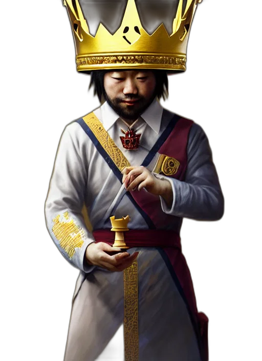staff, crown, sword, face, concept art, photorealistic, fantasy art, 3d render transparent PNG cut-out