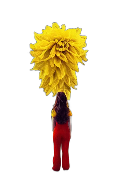 flower, dress, crown, staff, 3d render, concept art, photorealistic, pixel art transparent PNG cut-out