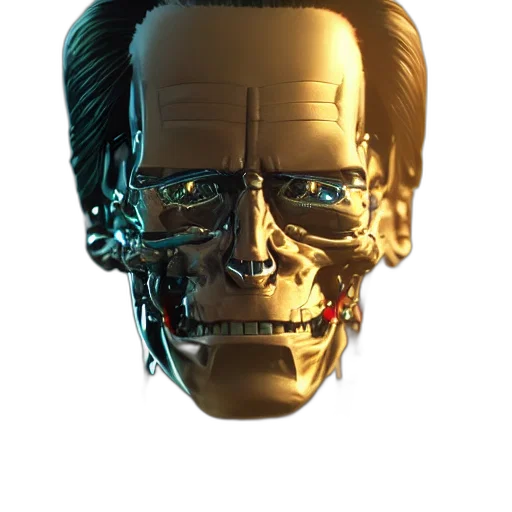 robot, face, mask, creature, 3d render, cyberpunk, concept art, photorealistic transparent PNG cut-out