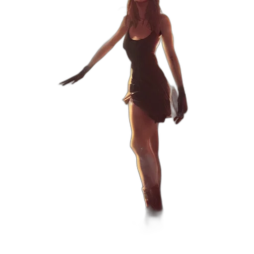 dress, staff, concept art, 3d render, fantasy art, pixel art, earth tones, golden transparent PNG cut-out