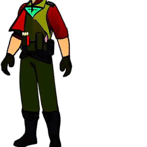 staff, jacket, concept art, cartoon transparent PNG cut-out