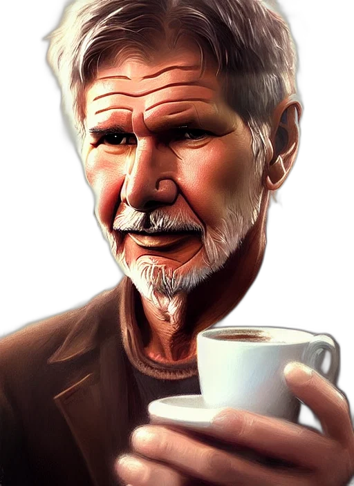 face, comic book art, photorealistic, 3d render transparent PNG cut-out