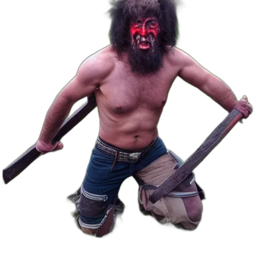 creature, mask, animal, staff transparent PNG cut-out