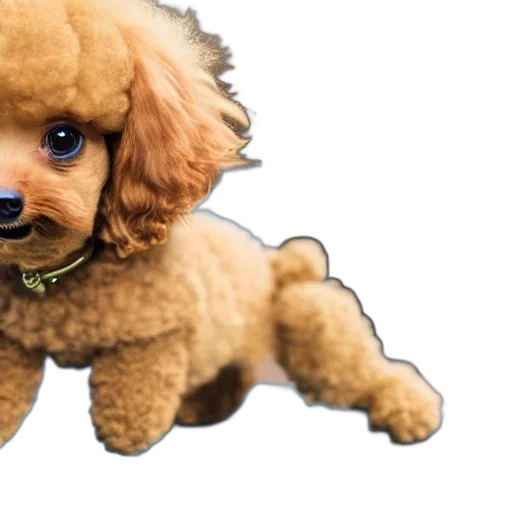 animal, creature, staff, hair, photorealistic, 3d render, toy, poodle transparent PNG cut-out