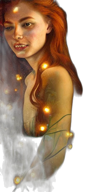 dress, jewelry, fantasy art, photorealistic, concept art, comic book art, neon lights, fire transparent PNG cut-out