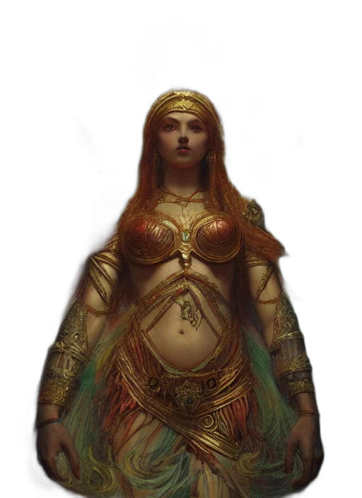 jewelry, dress, fantasy art, concept art transparent PNG cut-out