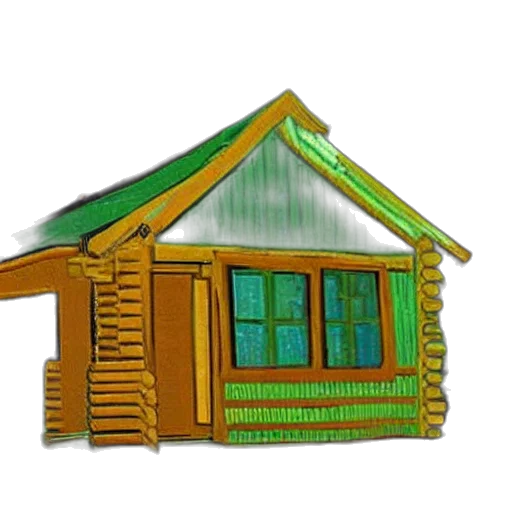 building, furniture, 3d render, concept art, photorealistic, pixel art, forest, green transparent PNG cut-out