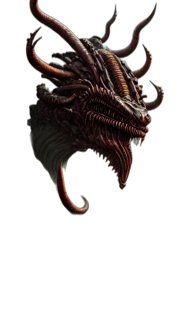 dragon, creature, mask, animal transparent PNG cut-out