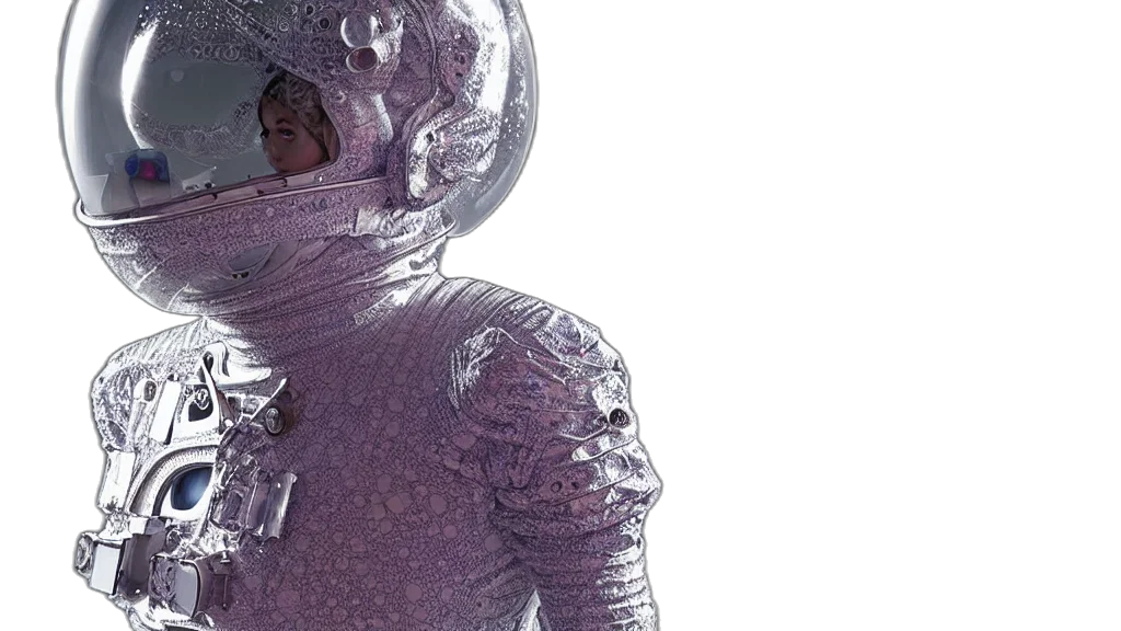 robot, jacket, 3d render, cyberpunk transparent PNG cut-out