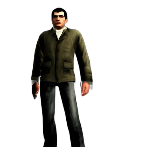 jacket, staff, 3d render, concept art, photorealistic, pixel art, earth tones, photo transparent PNG cut-out