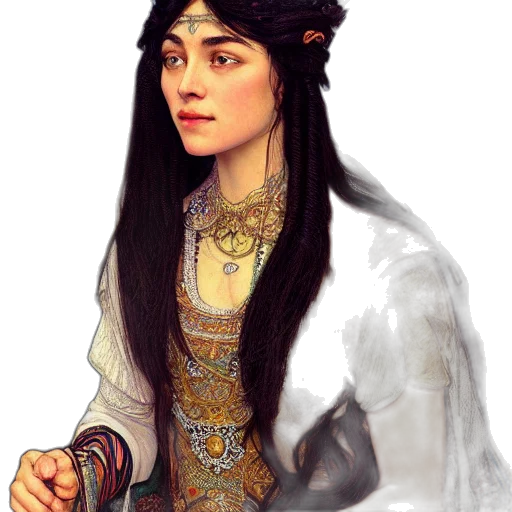 jewelry, crown, face, sword transparent PNG cut-out