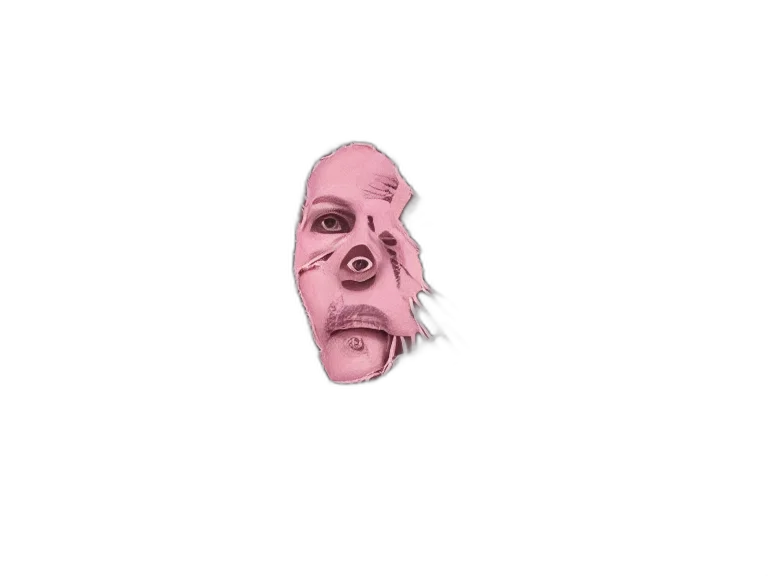 face, mask, creature, animal, photorealistic, 3d render, concept art, watercolor transparent PNG cut-out