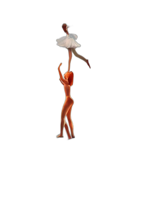 umbrella, staff, dress, creature transparent PNG cut-out