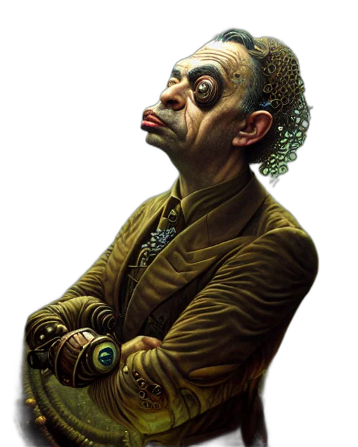 face, staff, mask, jacket transparent PNG cut-out