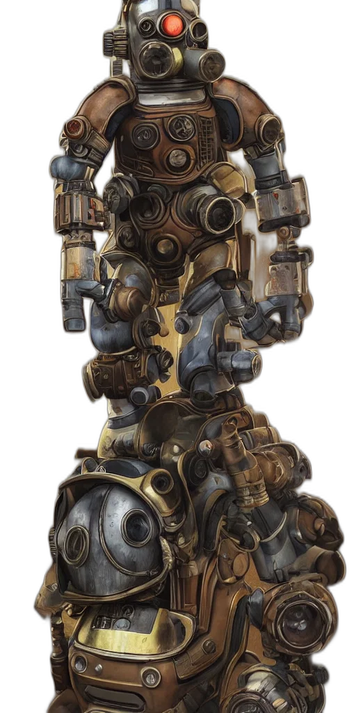 robot, weapon, staff, bottle transparent PNG cut-out