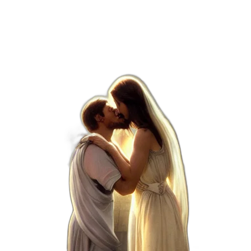 dress, 3d render, photorealistic, concept art, fog, fire, outer space, jesus transparent PNG cut-out