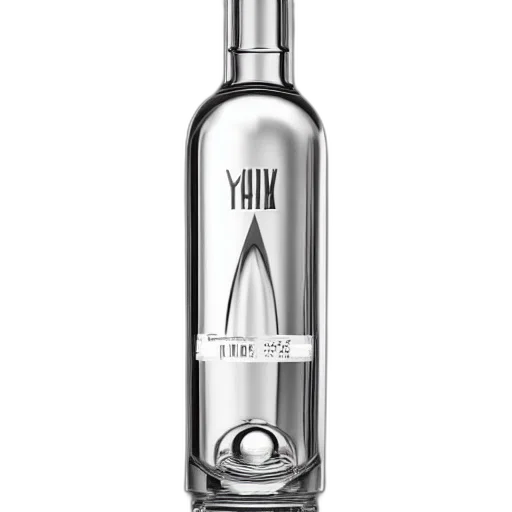 bottle, 3d render, photorealistic, pencil sketch transparent PNG cut-out