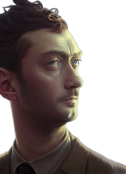 face, robot, photorealistic, concept art transparent PNG cut-out
