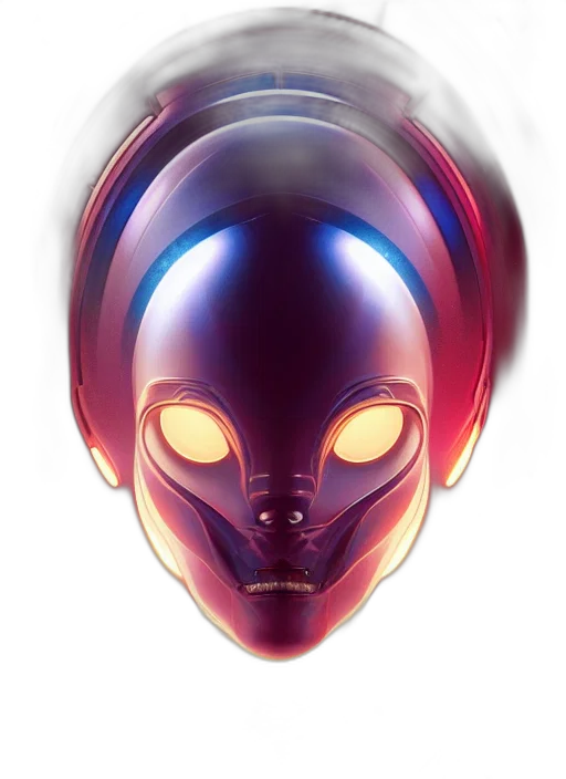 mask, face, robot, creature transparent PNG cut-out
