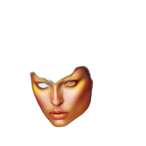 face, mask, crown, jewelry transparent PNG cut-out