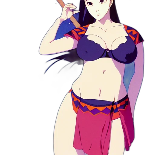 staff, dress, anime, pixel art, fantasy art, concept art, red, colorful transparent PNG cut-out