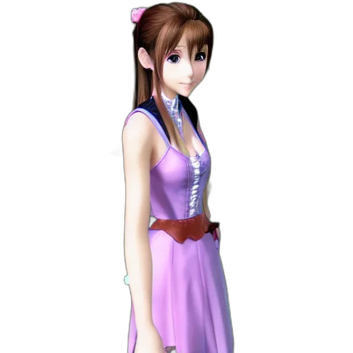 dress, staff, jewelry, 3d render transparent PNG cut-out
