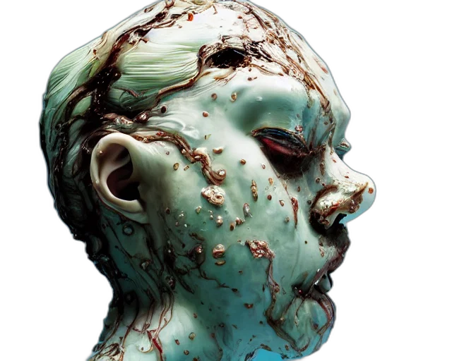 mask, face, creature, photorealistic transparent PNG cut-out