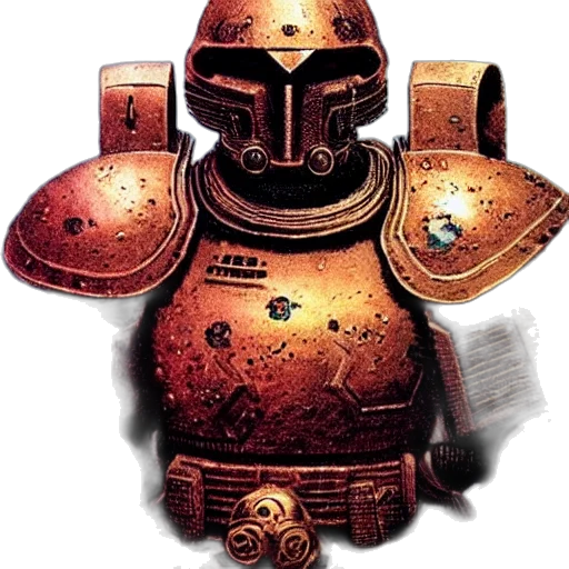 robot, mask, weapon, face, concept art, 3d render, pixel art, fantasy art transparent PNG cut-out