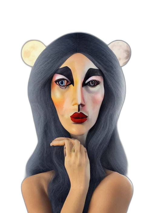 mask, face, cartoon, fantasy art transparent PNG cut-out