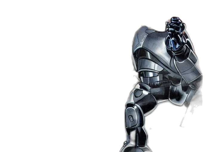 robot, concept art, 3d render, robocop transparent PNG cut-out