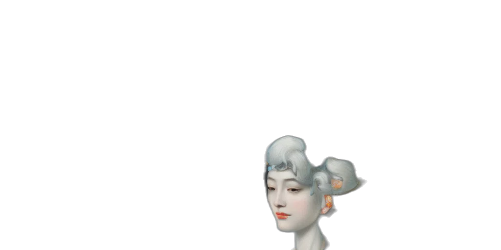 face, hat, crown, robot, fantasy art, photorealistic, 3d render, concept art transparent PNG cut-out