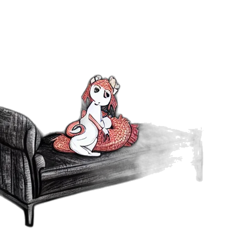 furniture, dress, creature, animal, concept art, watercolor, 3d render, pixel art transparent PNG cut-out