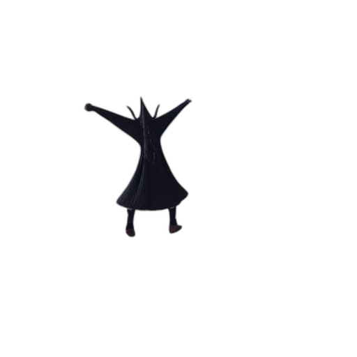 dress, creature, staff, animal transparent PNG cut-out
