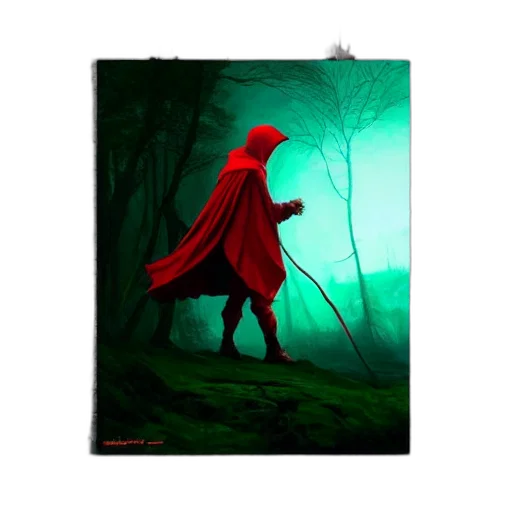 sword, umbrella, creature, mask, concept art, fantasy art, comic book art, pixel art transparent PNG cut-out
