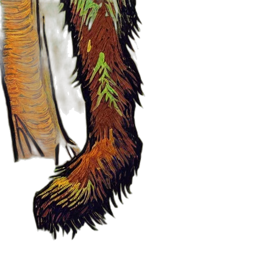 staff, hair, animal, creature transparent PNG cut-out