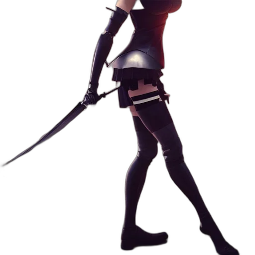 sword, staff, weapon, concept art, fantasy art, 3d render, pixel art, dark transparent PNG cut-out