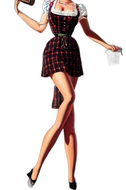 dress, concept art, cartoon, photorealistic, pixel art, german, advertisement, poster transparent PNG cut-out