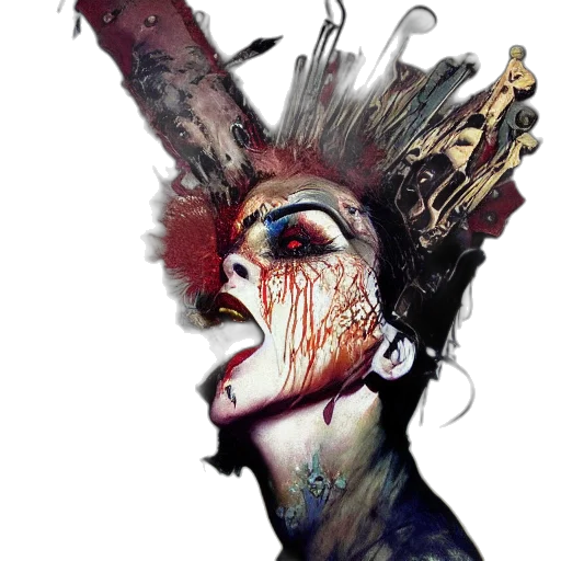 mask, face, crown, creature transparent PNG cut-out
